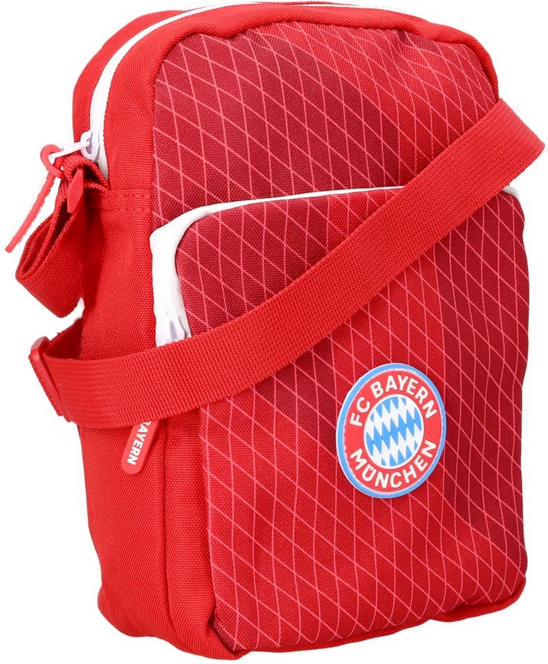 FC Bayern München Sporttasche FC Bayern München I Schultertasche I Umhängetasche I Unisex I Rot Bild 2