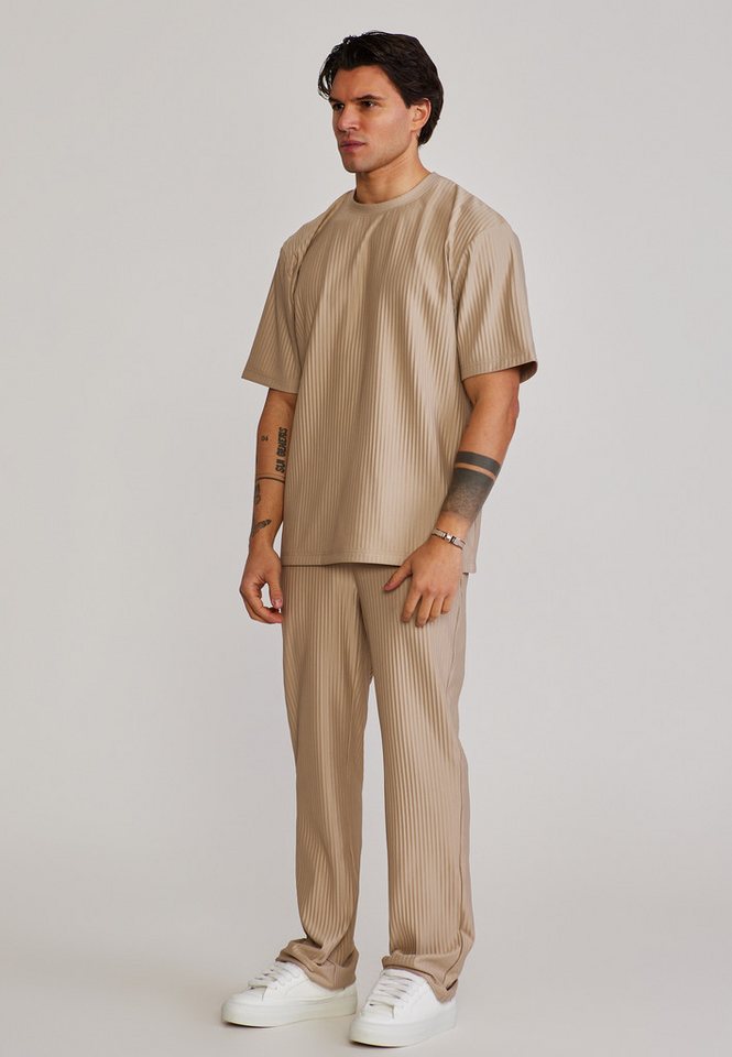 Siksilk Jogger Pants SikSilk Herren Grau Plisse Track Pants