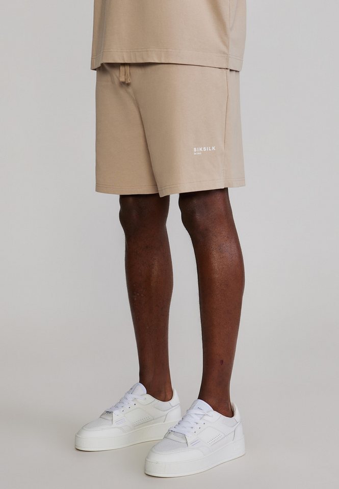 Siksilk Sweatanzug SikSilk Herren Beige T-Shirt and Shorts Set Bild 4