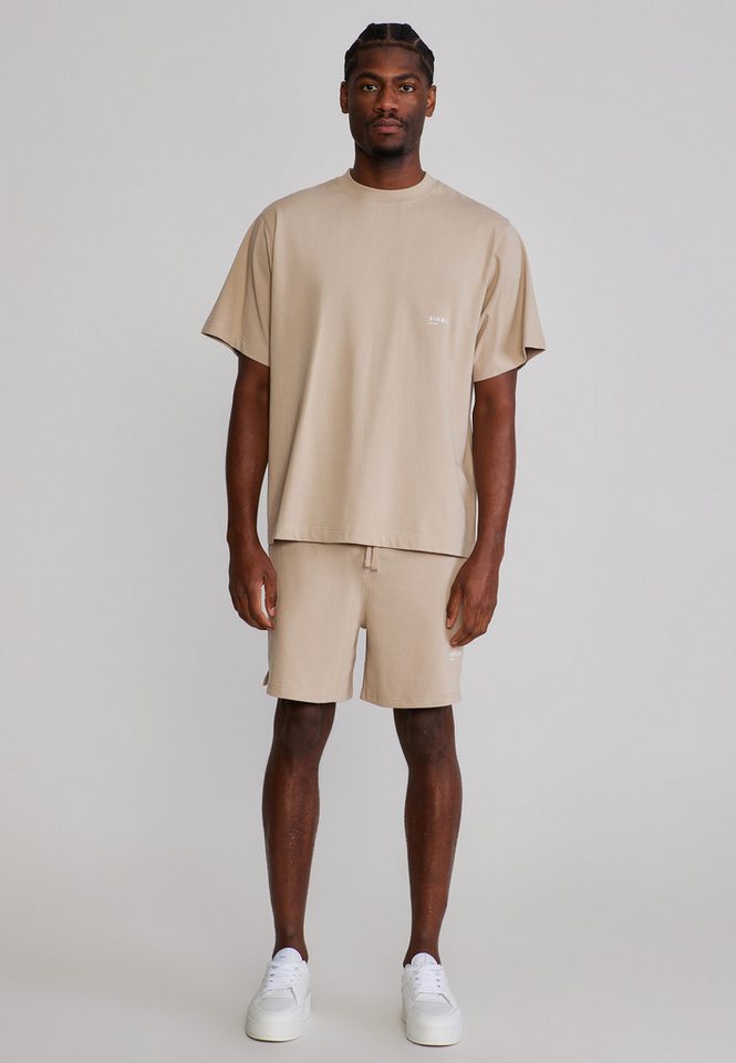 Siksilk Sweatanzug SikSilk Herren Beige T-Shirt and Shorts Set Bild 5