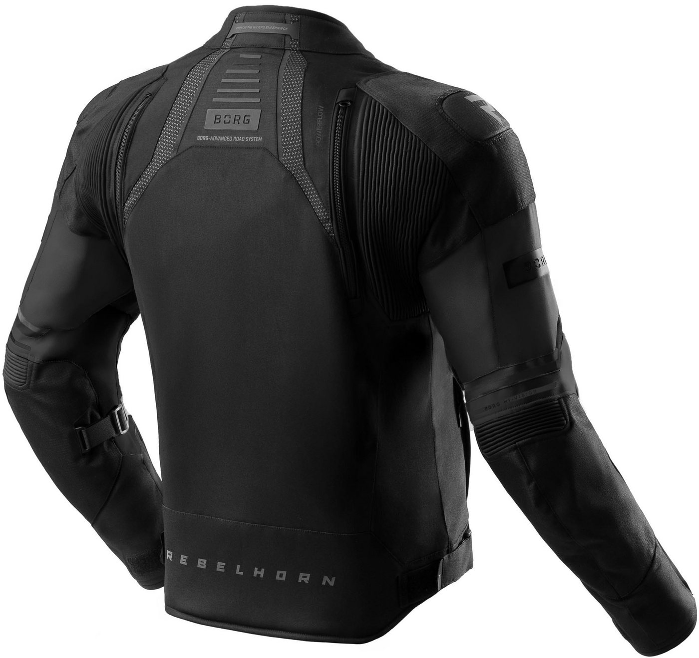 Rebelhorn Motorradjacke Borg 2 wasserdichte Motorrad Textiljacke Rückenprotektor enthalten,Verbindungsreißverschluss,Ellenbogenpro Bild 5