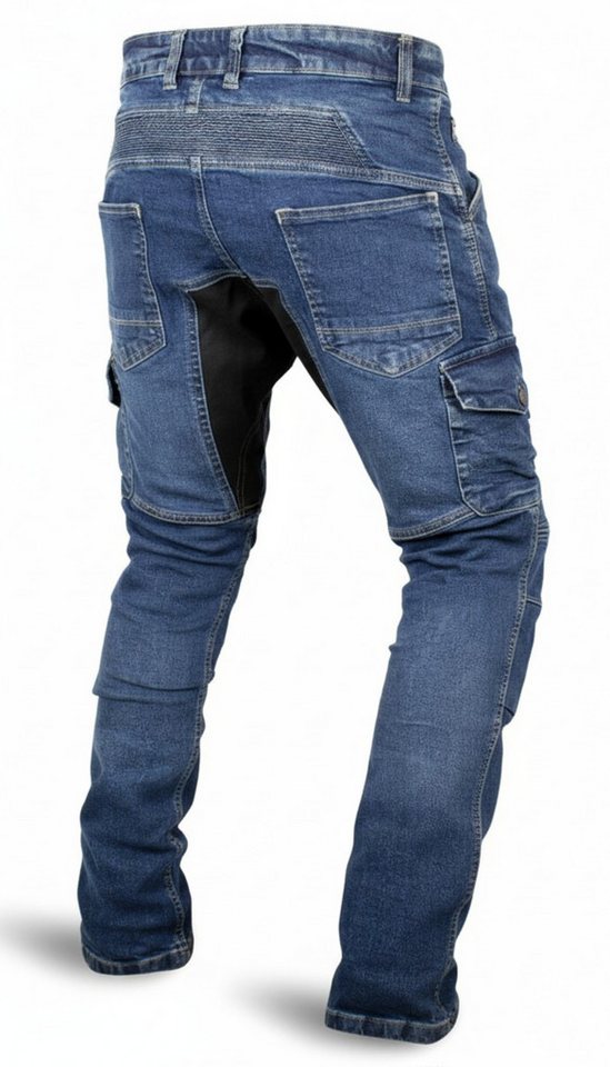 MDM Motorradhose Herren Motorrad Jeans mit Protektoren, Cargo Biker Hose Bild 5