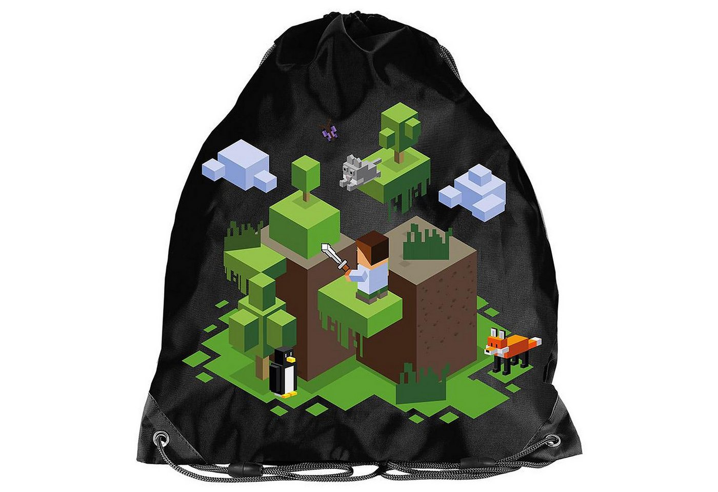 PASO Schulrucksack Mega-Set XXL (Schulset, 8-tlg), Pixels, 8-tlg. Set Schulranzen-Set Für Jungen Klasse 1–4 Bild 2