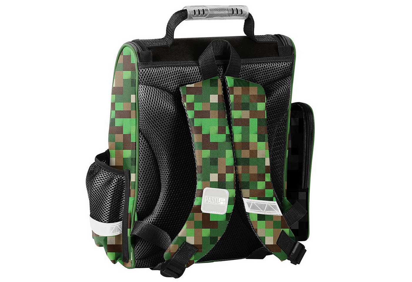 PASO Schulrucksack Mega-Set XXL (Schulset, 8-tlg), Pixels, 8-tlg. Set Schulranzen-Set Für Jungen Klasse 1–4 Bild 4