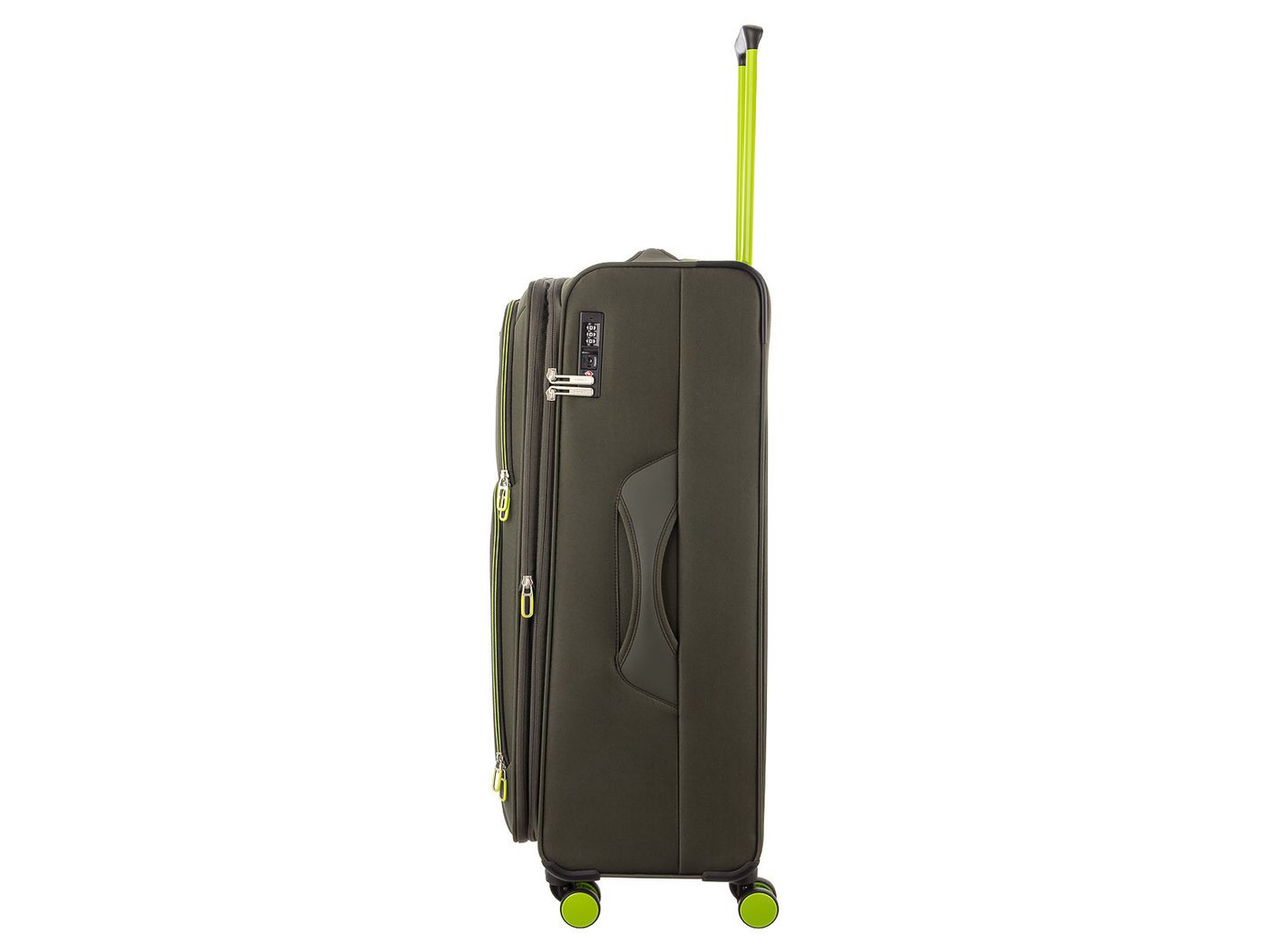 Franky Weichgepäck-Trolley Koffer Gr. L Reisegepäck T27-F Spinner 75er, 4 Doppellenkrollen Rollen, Dehnfalte TSA Schloss Bild 5