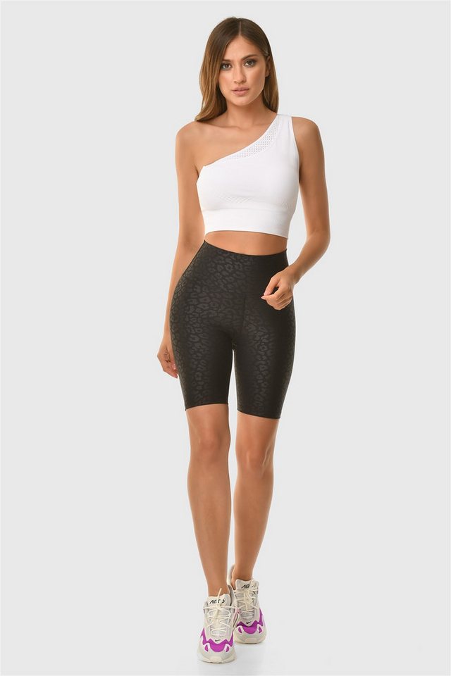Superstacy Radlerhose Radlerhose mit Leopard Muster