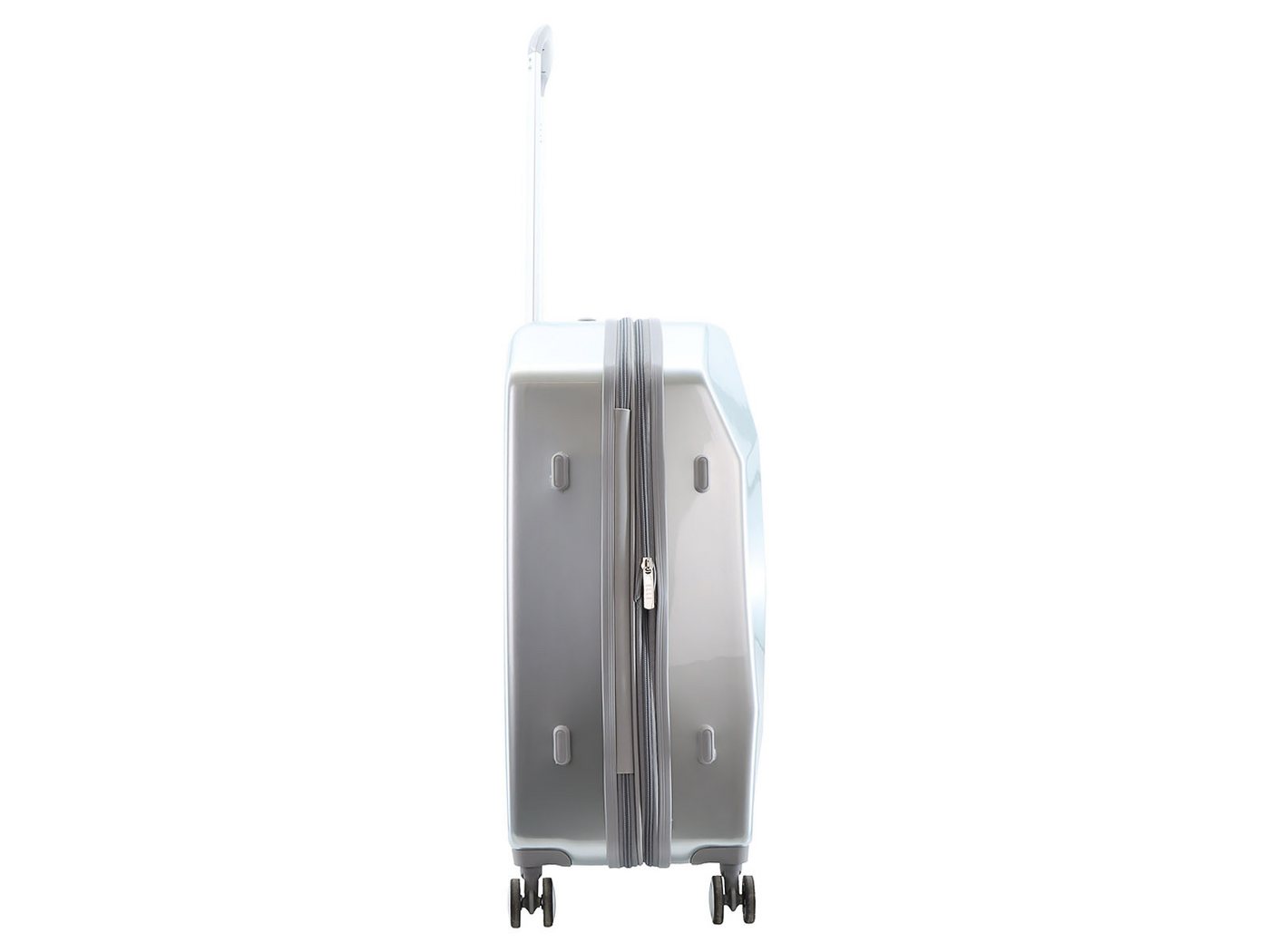 Elle Hartschalen-Trolley Koffer Diamond Spinner Trolley Gr. M Silver, TSA-Zahlenschloss