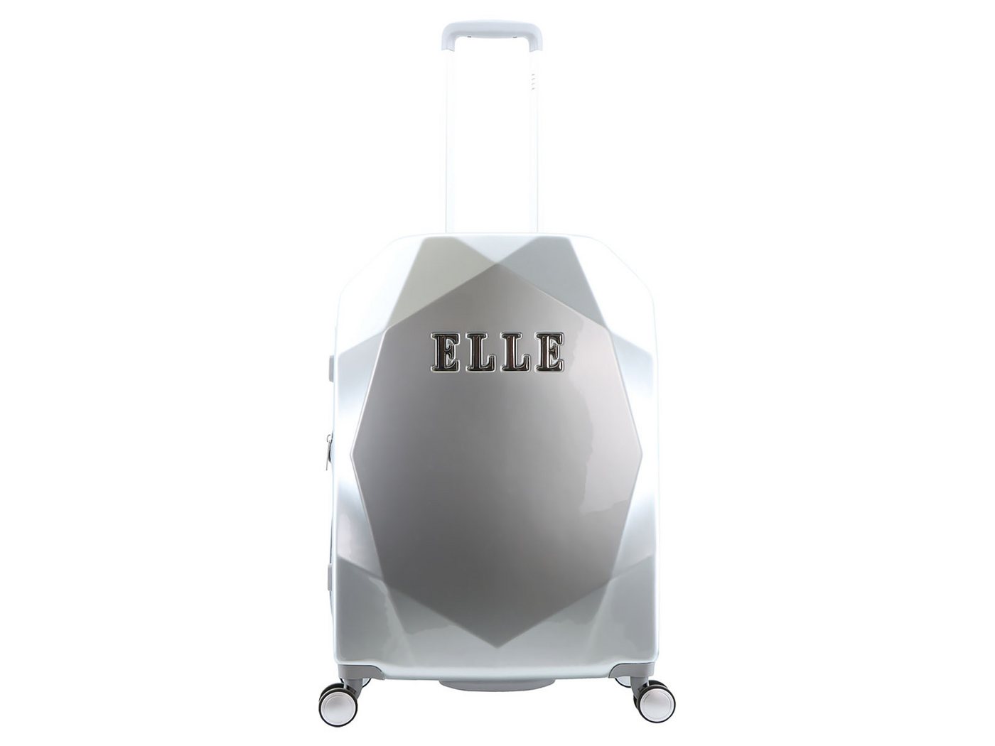 Elle Hartschalen-Trolley Koffer Diamond Spinner Trolley Gr. M Silver, TSA-Zahlenschloss Bild 2