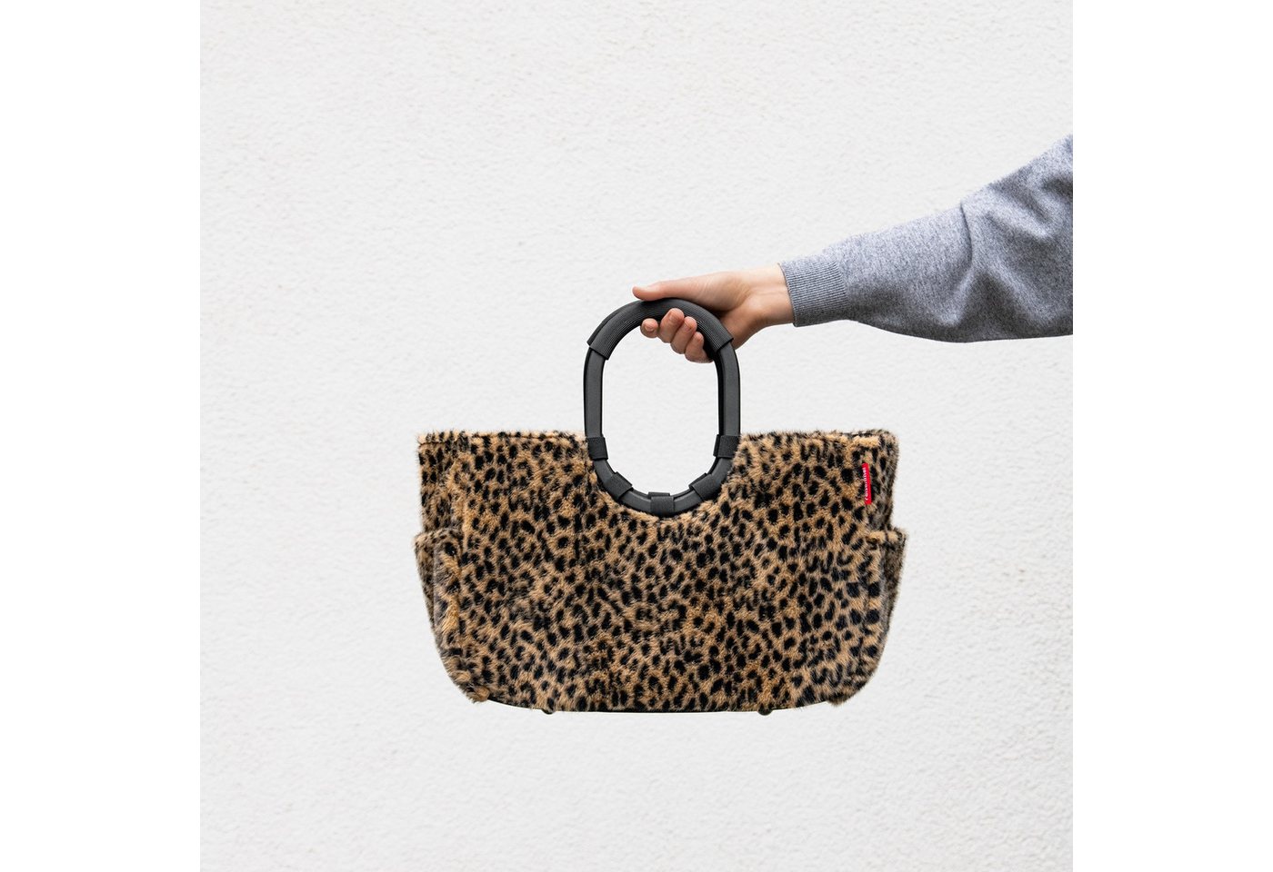 REISENTHEL® Einkaufsshopper Loopshopper M leo fake fur