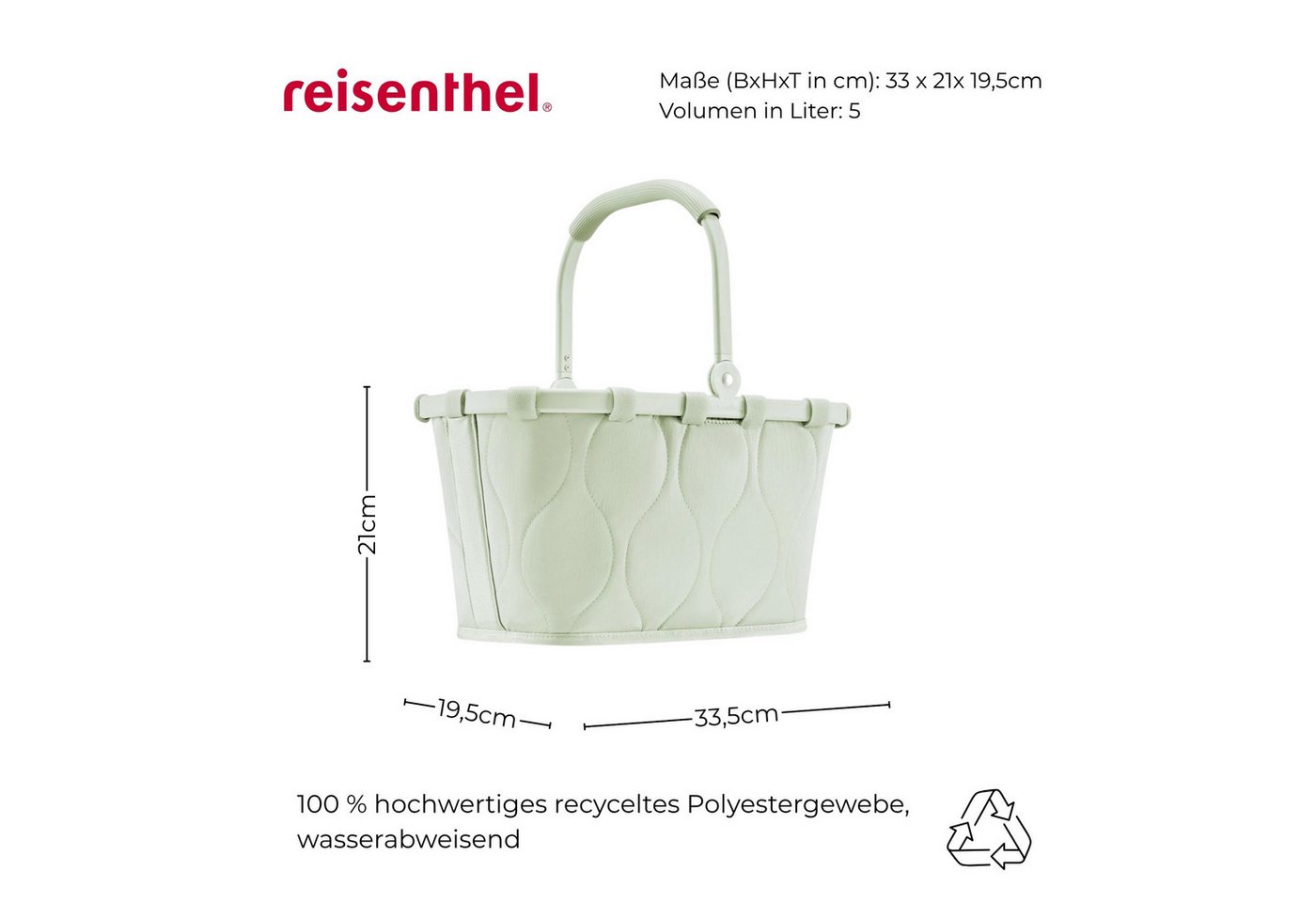 REISENTHEL® Einkaufskorb carrybag XS puffer iced matcha Bild 5