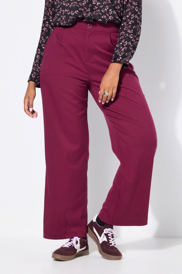 Studio Untold Funktionshose Hose Wide Legs HighWaist teilelastischer Bund