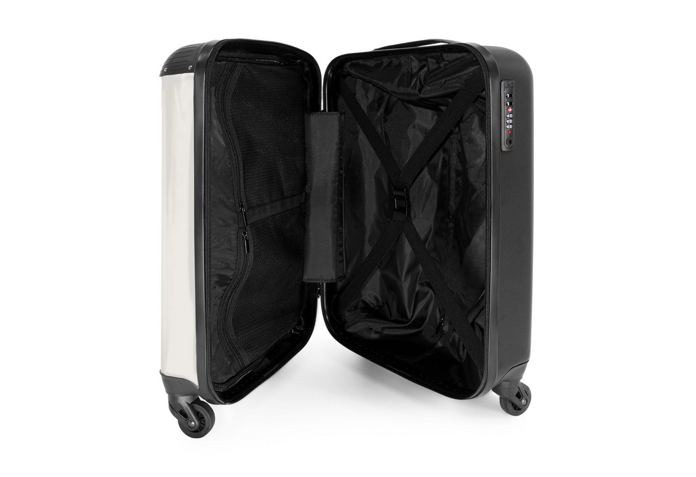 NoBoringSuitcases.com© Kinderkoffer Böhmisches Pferd in Beigetönen 55x35x20cm, Handgepäck-Koffer, Kinderkoffer, Reisekoffer Mädchen Bild 3