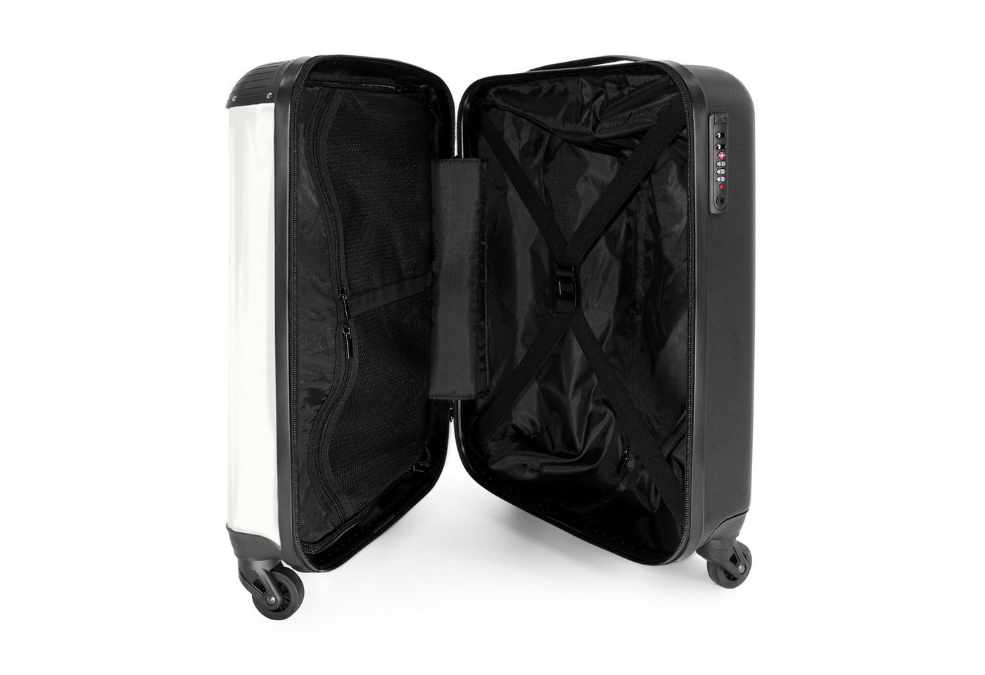 NoBoringSuitcases.com© Kinderkoffer Anmutige Prinzessin in Weiß 55x35x20cm, Handgepäck-Koffer, Kinderkoffer, Reisekoffer Mädchen Bild 5