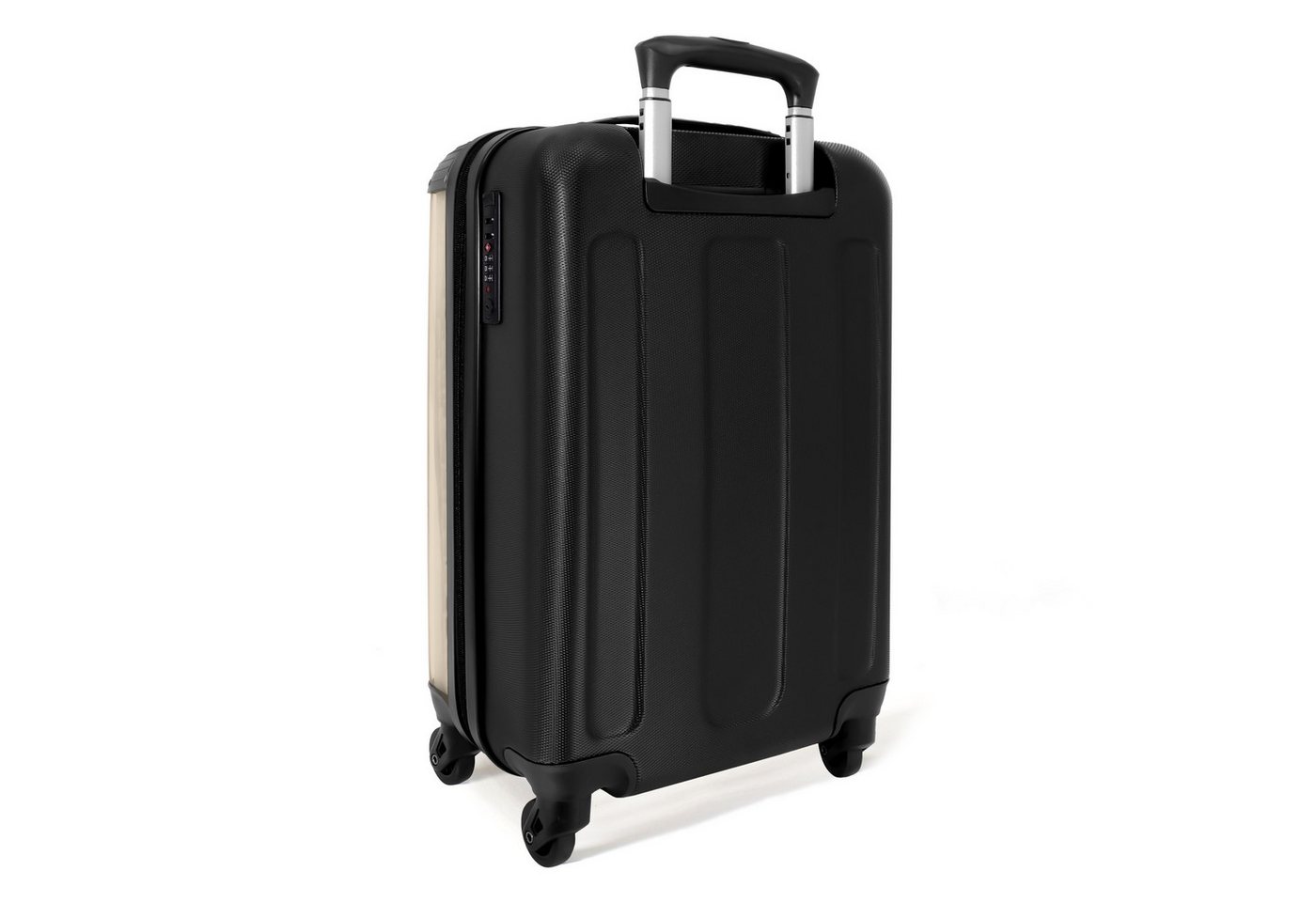 NoBoringSuitcases.com© Kinderkoffer Kätzchen in Beige und Weiß 55x35x20cm, 4 Rollen, Kinder Koffer Klein, Trolley Handgepäck, Reisekoffer Bild 4