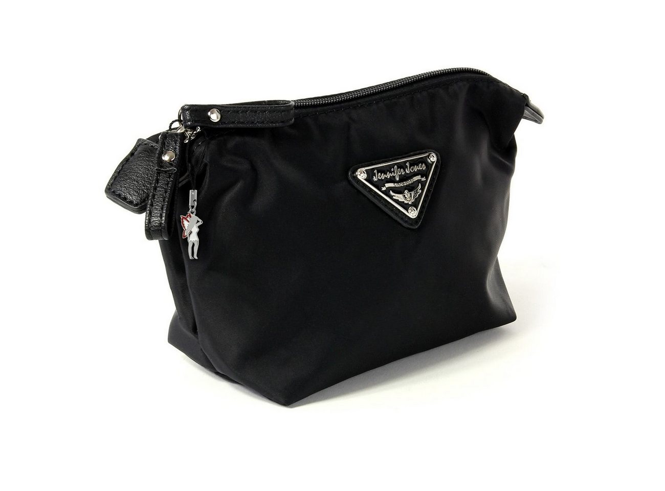 Jennifer Jones Kosmetiktasche Jennifer Jones Damen Herren Kosmetiktasche (Kosmetiktasche, Kosmetiktasche), Kosmetiktasche Nylon, schwarz ca. 16cm x ca. 12cm Bild 2