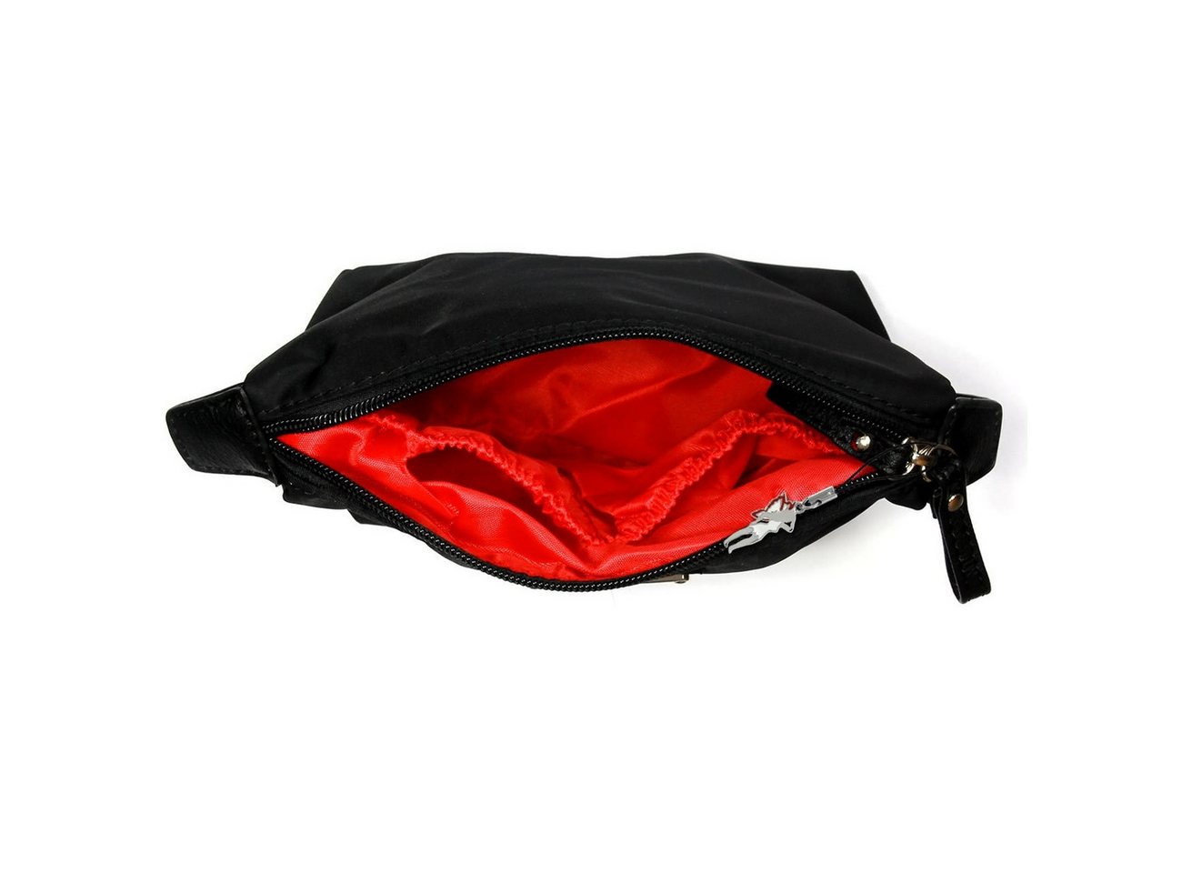 Jennifer Jones Kosmetiktasche Jennifer Jones Damen Herren Kosmetiktasche (Kosmetiktasche, Kosmetiktasche), Kosmetiktasche Nylon, schwarz ca. 16cm x ca. 12cm Bild 5