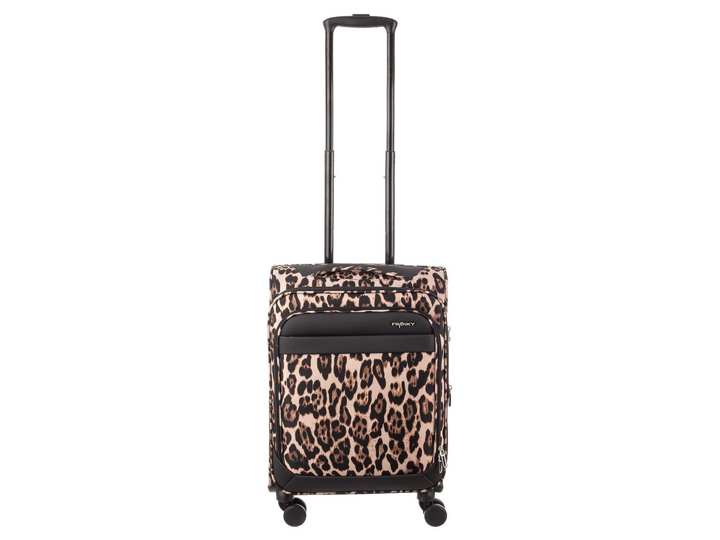 Franky Weichgepäck-Trolley Koffer Gr. S Reisegepäck T27-F Spinner 55er, 4 Doppellenkrollen Rollen, Dehnfalte TSA Schloss Bild 2