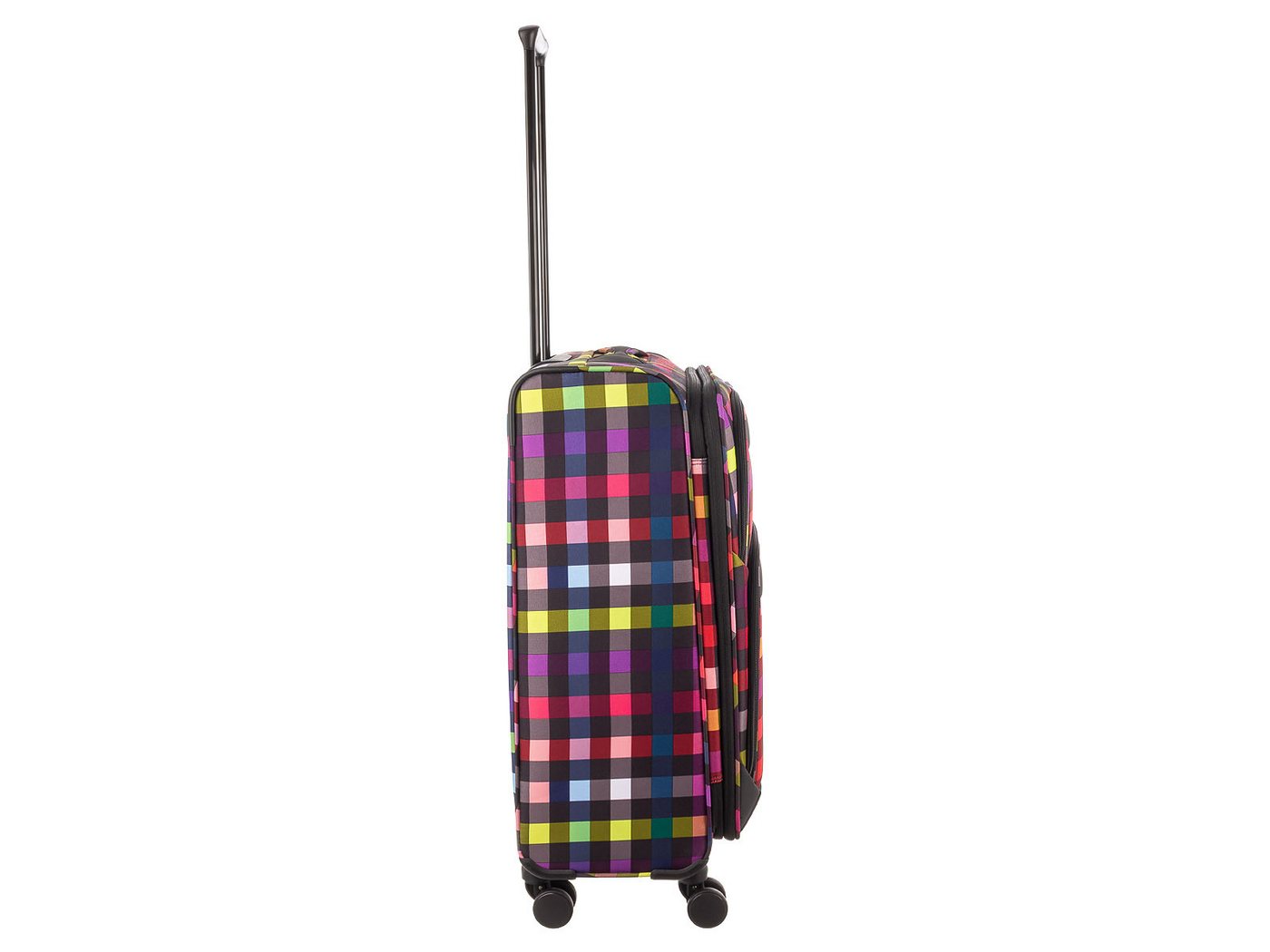Franky Weichgepäck-Trolley Koffer Gr. M Reisegepäck T27-F Spinner 65er, 4 Doppellenkrollen Rollen, Dehnfalte TSA Schloss Bild 4