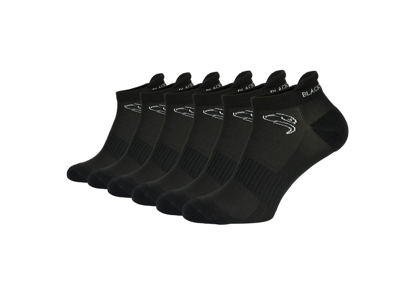 Black Snake Sportsocken Sport Sneaker Socken Damen Herren mit Kompression (Socken-Set, 6-Paar, Sport Sneaker Socken mit Kompression) Gepolsterte Sportsocken mit Kompression und Knöchelschutz Bild 3