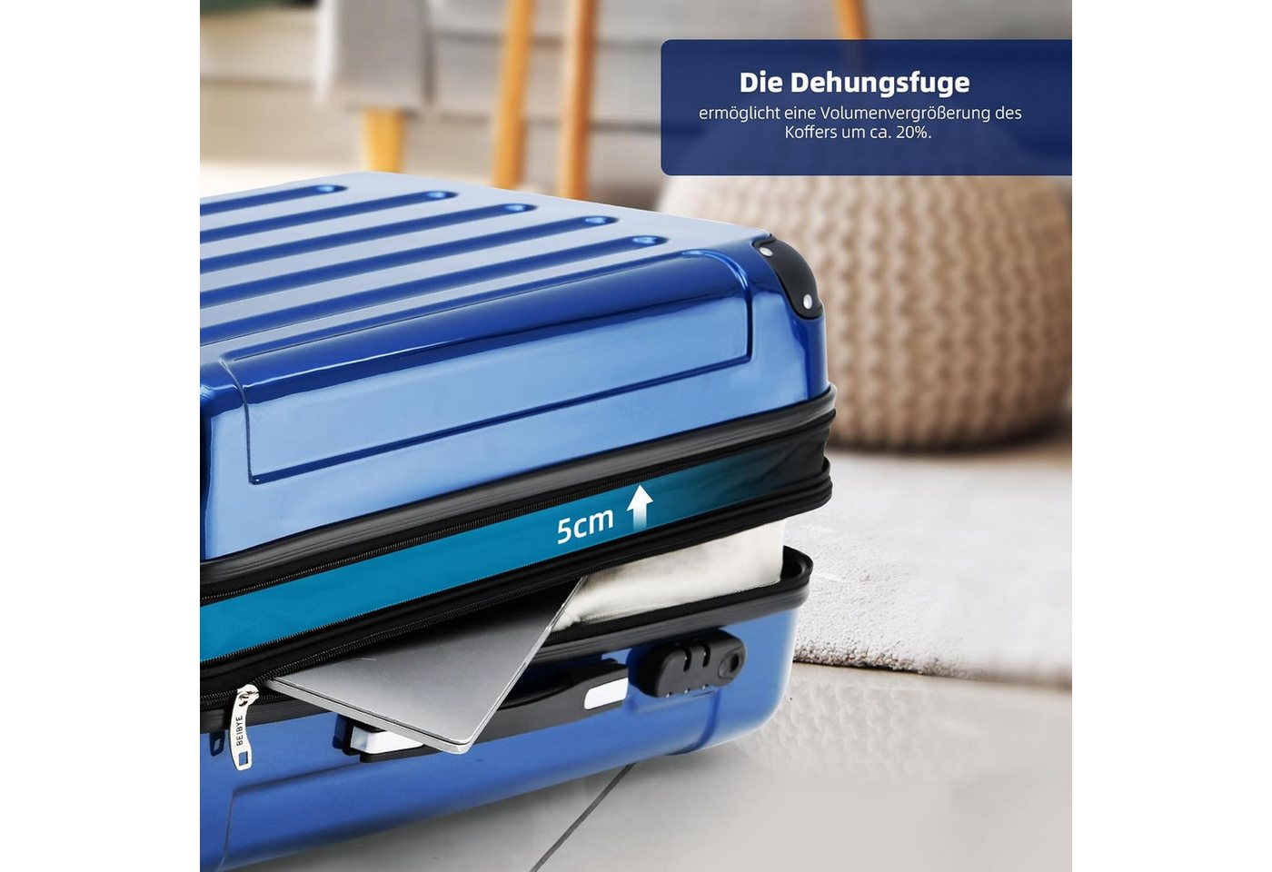 Beibye Koffer Reisekoffer Zwillingsrollen Koffer Trolleys 15 verschiedene Farben Bild 5