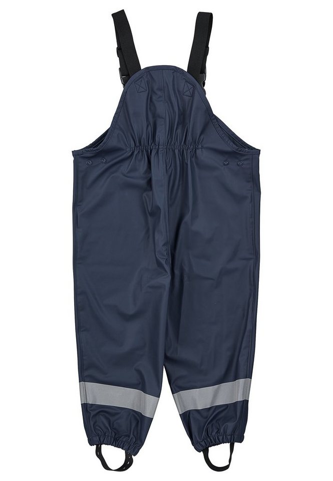 Sterntaler® Regenhose Matschhose ungefüttert uni (1-tlg., Regenträgerhose mit Druckknöpfen, Regenhose mit süßen Motiven) Kinder Hosenträger mit Reflektoren, Matschhosenträger verstellbar Bild 2