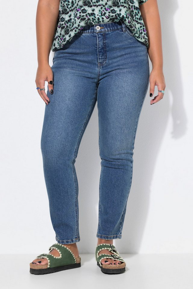 Studio Untold Funktionshose Mom-Jeans 5-Pocket Elastikbund