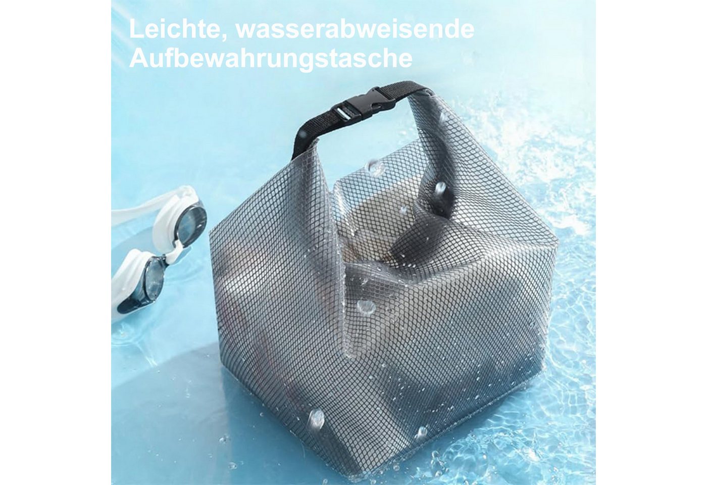 Mutig Kulturbeutel 2 Stück Kosmetiktasche Wasserdicht,Kulturtasche Damen Herren (Groß + Klein Durchsichtig Kulturbeutel,Eva Reise Kosmetik Tasche, Große Strandtasche mit großem Fassungsvermögen, faltbar mit Tragegriff), Geeignet für Reisen, Camping, Strand und Fitnessstudio