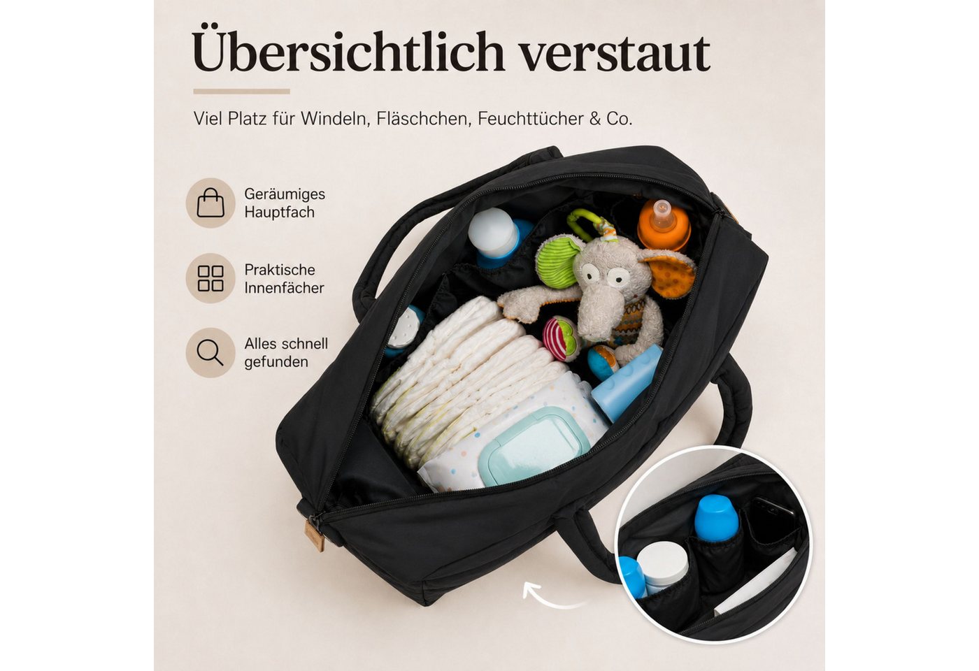 Fillikid Wickeltasche Wickeltasche Toulouse Exklusiv Bild 2