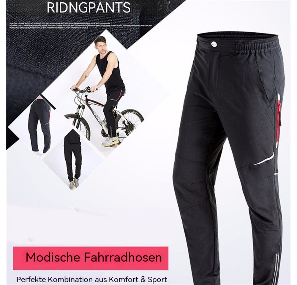 Blusmart Fahrradhose UV-Schutz-Radhose für Frühling und Herbst (Schnelltrocknend winddicht & atmungsaktiv, Laufhose Jogging-Hose Radhose) Für Männer und Frauen Bild 2