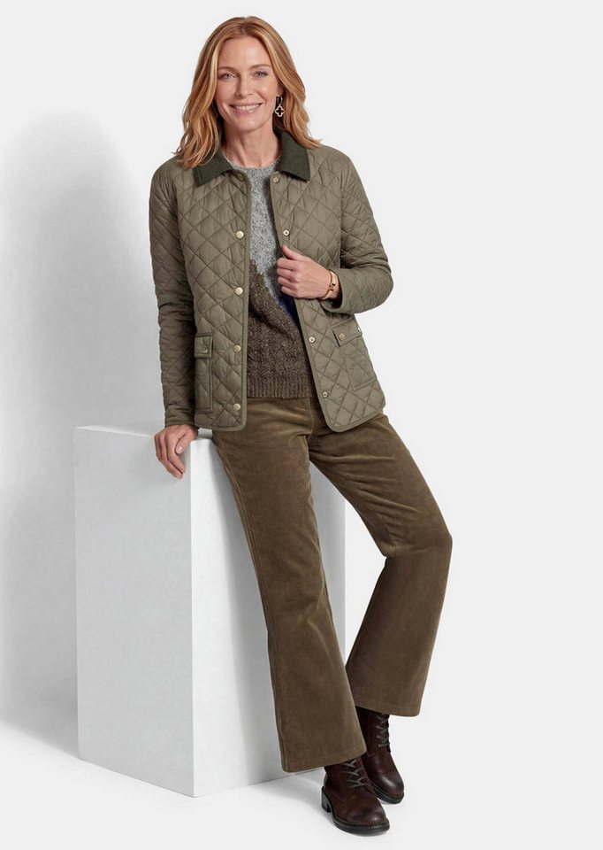 GOLDNER Outdoorjacke Steppjacke mit Hemdkragen Leicht wattierte Übergangsjacke mit Rautenmuster und Druckknöpfen Bild 5
