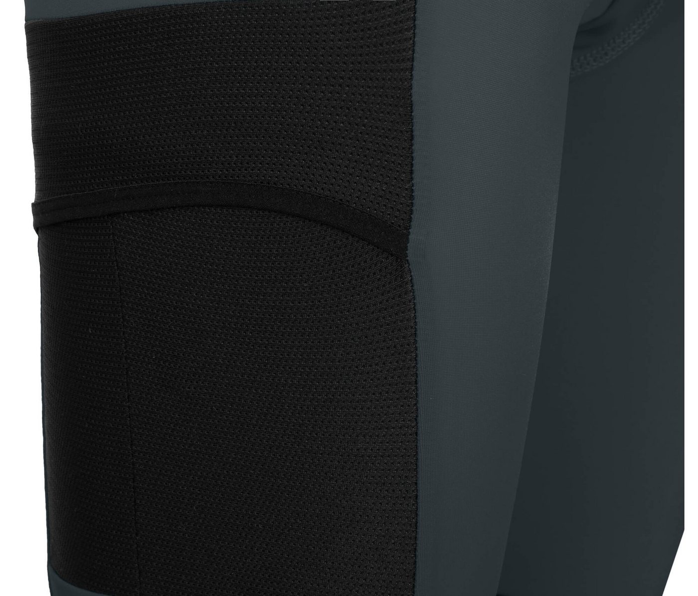 Fahrradhose SUNDRA COMFORT Capri (mit Sitzpolster) Damen 3/4 Radhose, bielastisch, tight, Normalgrößen, dunkel grau Bild 2