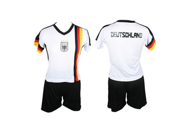 Antonio Fußballtrikot Antonio Germany Fussball Trikot + Hose Set, 146-152 - weiß