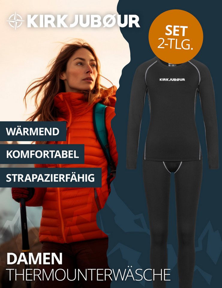 KIRKJUBOUR Thermounterhemd Hafjall (2-teilliges Thermounterwäsche Set) entwickelt, um auch an den kältesten Tagen warmzuhalten Bild 4