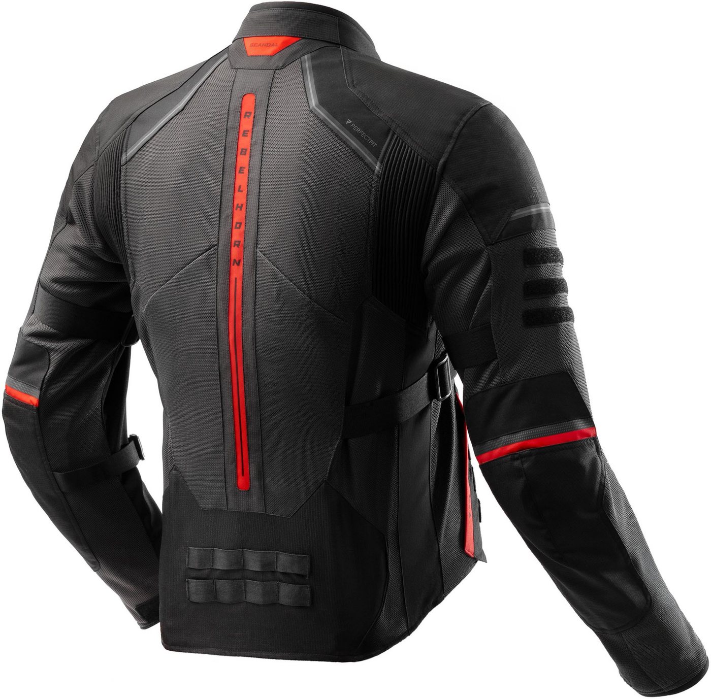 Rebelhorn Motorradjacke Scandal 3 Motorrad Textiljacke Verbindungsreißverschluss,Ellenbogenprotektoren enthalten,perfori Bild 4