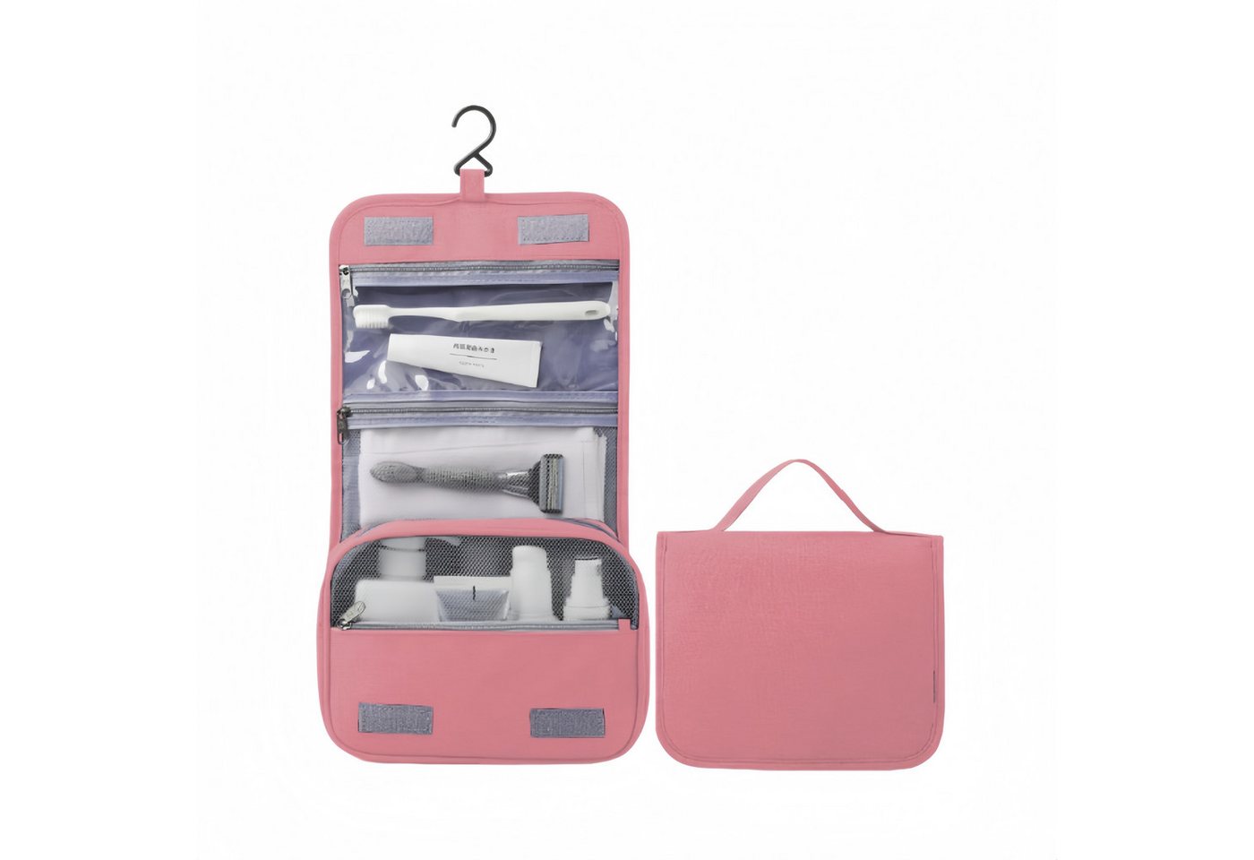 FOUORTUNATE-BEE Kulturbeutel Unisex Hänge-Waschtasche für Reisen, wasserdicht, Große Kulturbeutel-Tasche mit Griff und viel Stauraum Bild 5