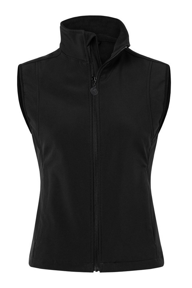 Karlowsky Fashion Softshellweste KARLOWSKY Damen Softshellweste CLASSIC Zipper Modern-Fit Schwarz Bild 5