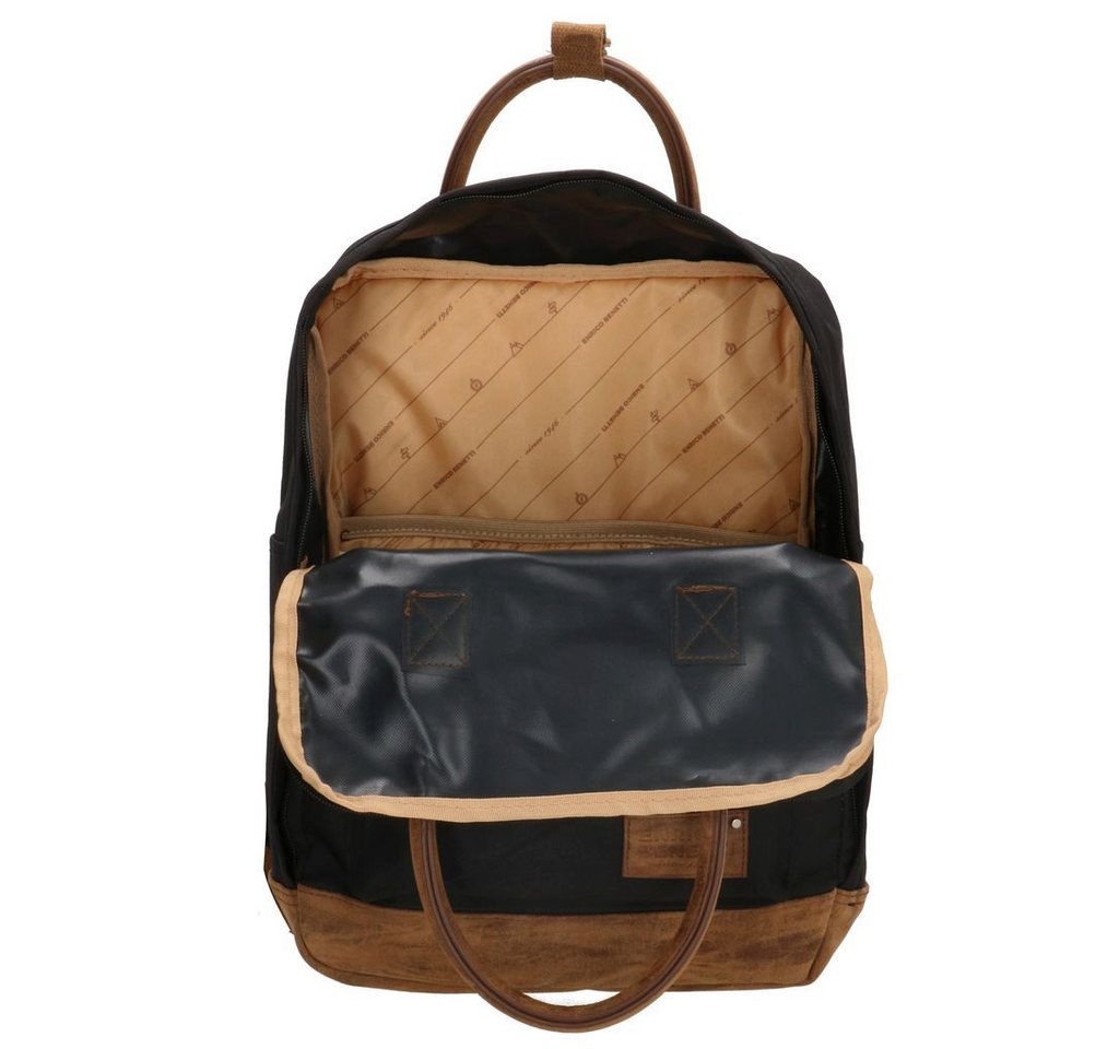 Enrico Benetti Freizeitrucksack Cityrucksack leicht für Damen und Herren (klein, mit Laptopfach), mit Lederimitat Applikationen, in tollen Farben Bild 3