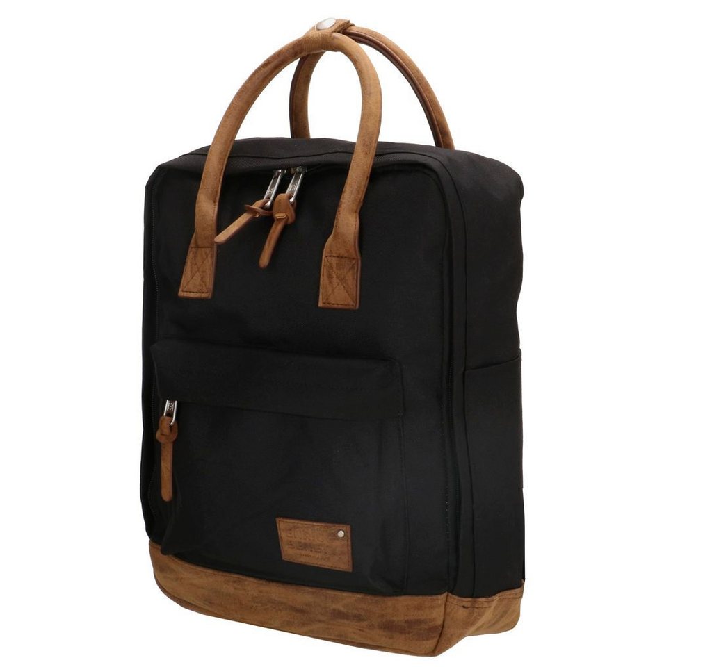 Enrico Benetti Freizeitrucksack Cityrucksack leicht für Damen und Herren (klein, mit Laptopfach), mit Lederimitat Applikationen, in tollen Farben Bild 5