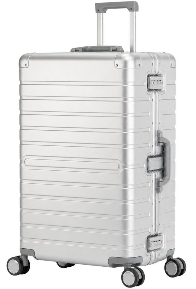 Travelhouse Koffer 100% Aluminium OSLO L - verschiedene Farben, 4 Rollen, aus Aluminium, mit voll gefüttertem Innenraum, mit Kantenschutz Bild 3