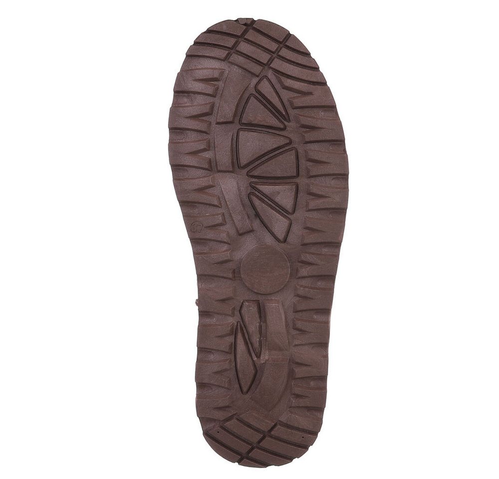 Ital-Design Stilvolle Stiefeletten mit Verzierung für Damen Snowboots (90927547) Flach Stiefeletten in Braun Bild 2