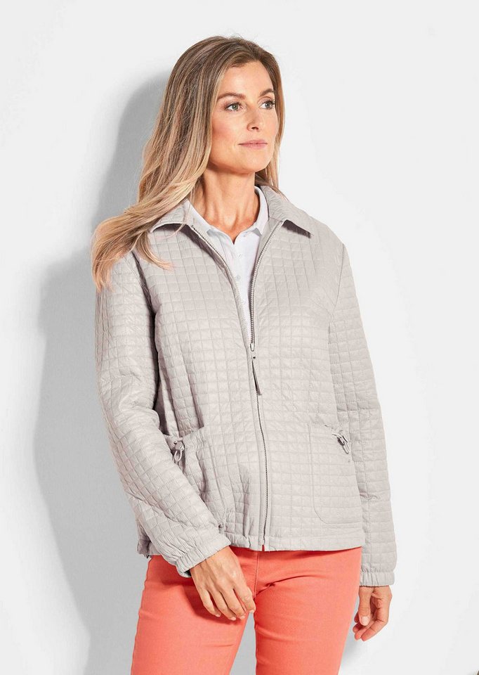 GOLDNER Outdoorjacke Leicht wattierte Outdoorjacke mit Hemdkragen Hemdjacke mit Gummibund und Reißverschluss Bild 2