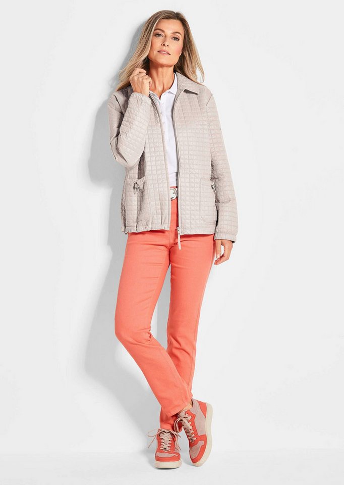 GOLDNER Outdoorjacke Leicht wattierte Outdoorjacke mit Hemdkragen Hemdjacke mit Gummibund und Reißverschluss Bild 5