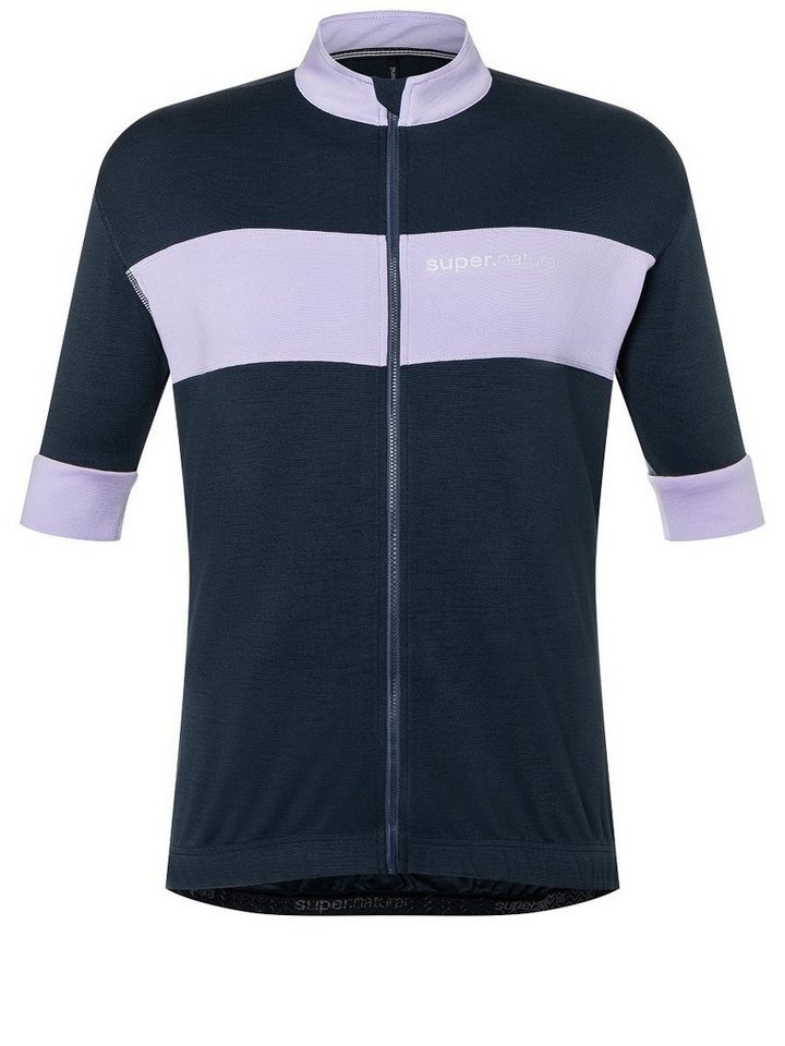 SUPER.NATURAL Radtrikot Merino Fahrradtrikot M GRAVIER CAMISA Merino-Materialmix mit reflektierenden Logos Bild 3