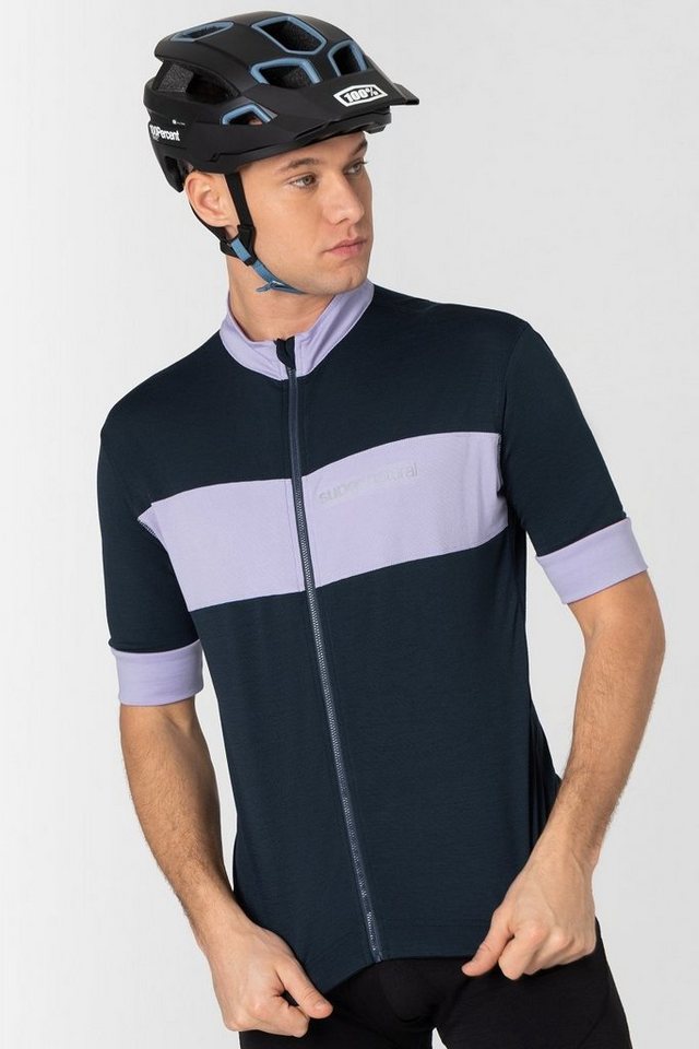 SUPER.NATURAL Radtrikot Merino Fahrradtrikot M GRAVIER CAMISA Merino-Materialmix mit reflektierenden Logos Bild 4