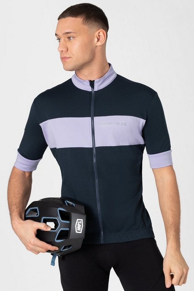 SUPER.NATURAL Radtrikot Merino Fahrradtrikot M GRAVIER CAMISA Merino-Materialmix mit reflektierenden Logos Bild 5