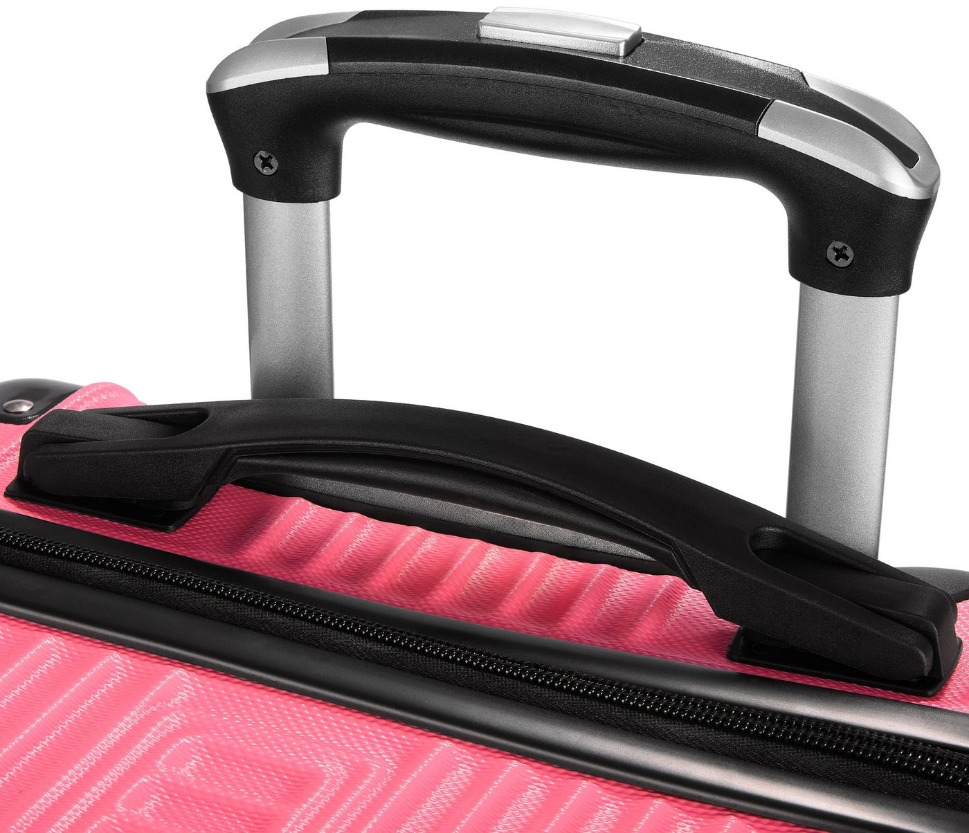 BRUBAKER Handgepäckkoffer London - Handgepäck Koffer Reisekoffer mit Zahlenschloss, 4 Rollen, 37 x 56 x 22 cm - ABS Trolley - Hartschalen Rollkoffer, Größe M Bild 4