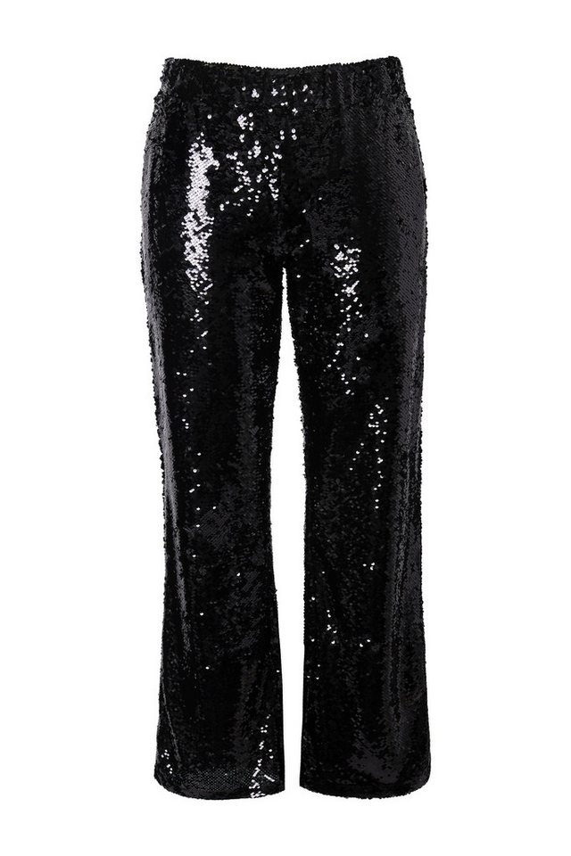 Angel of Style Funktionshose Hose flared Legs Pailletten Schlag Bild 3