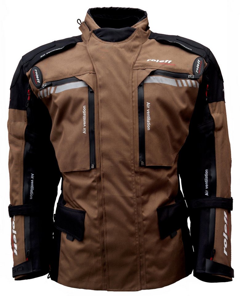 roleff Motorradjacke RO1122 Endurojacke - Robuste Offroad-Jacke mit Protektoren & Belüftung auch in großen Größen, in verschiedenen Farben erhältlich