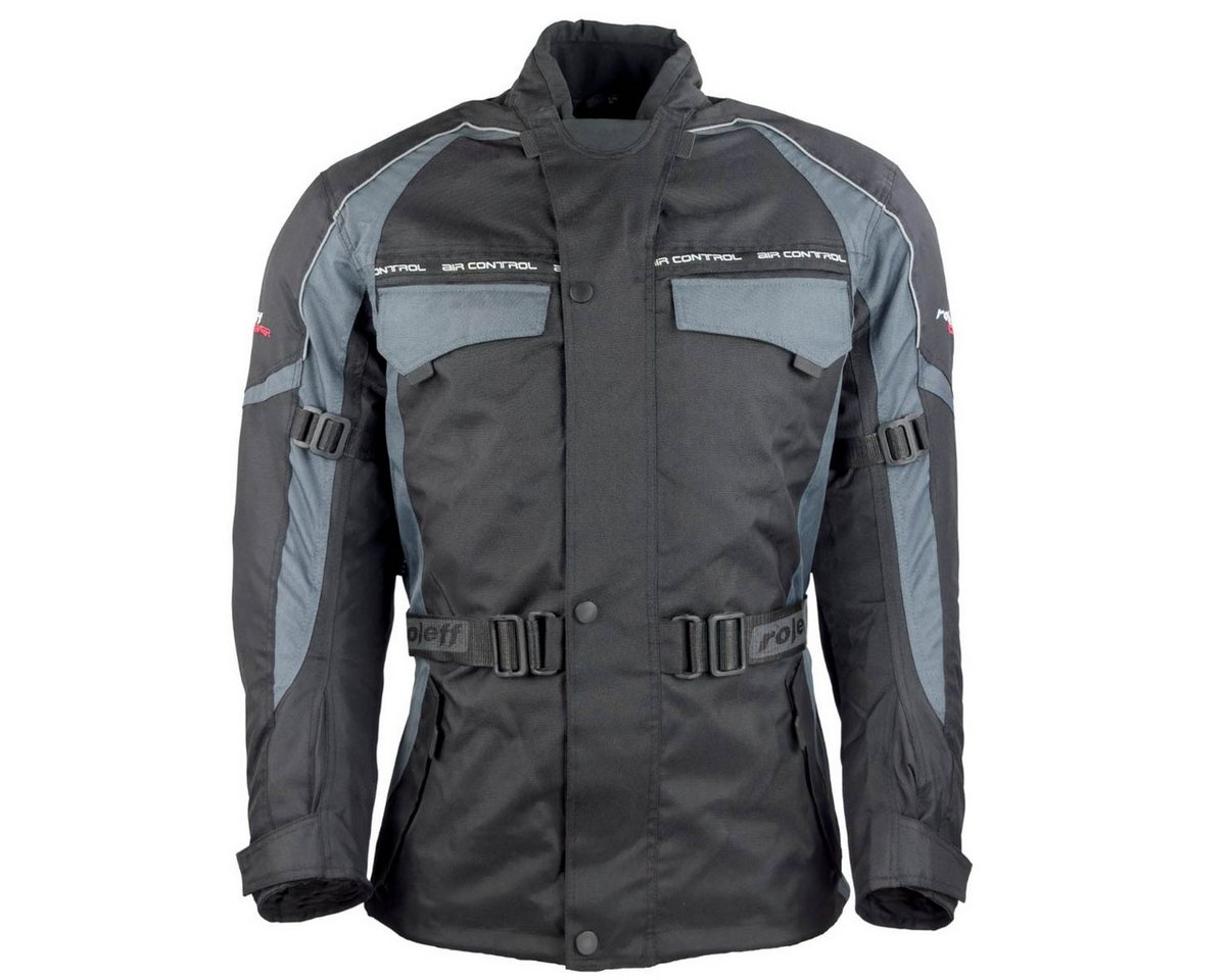 roleff Motorradjacke RO701 – Wetterfeste Textiljacke mit Protektoren, atmungsaktiv auch in großen Größen, in verschiedenen Farben erhältlich Bild 3