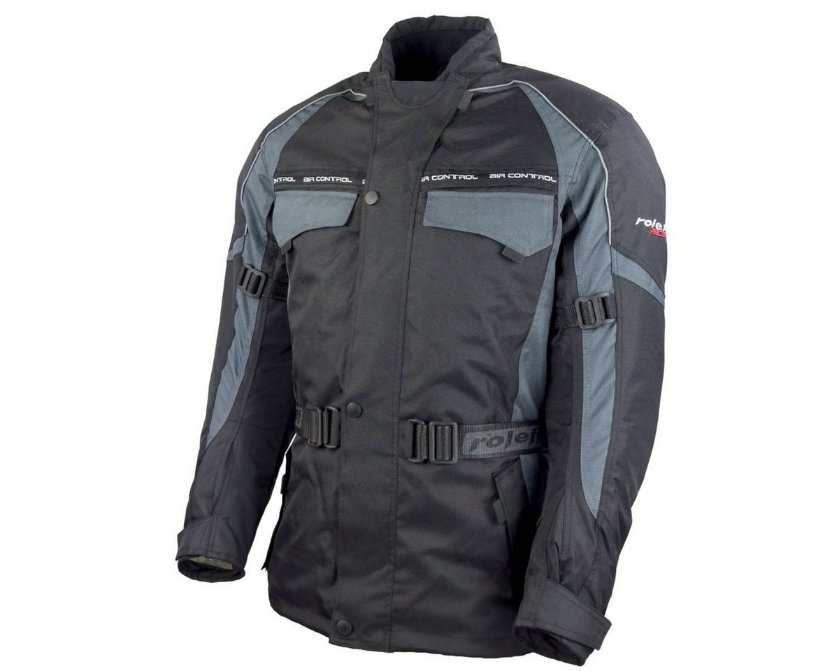 roleff Motorradjacke RO701 – Wetterfeste Textiljacke mit Protektoren, atmungsaktiv auch in großen Größen, in verschiedenen Farben erhältlich Bild 5